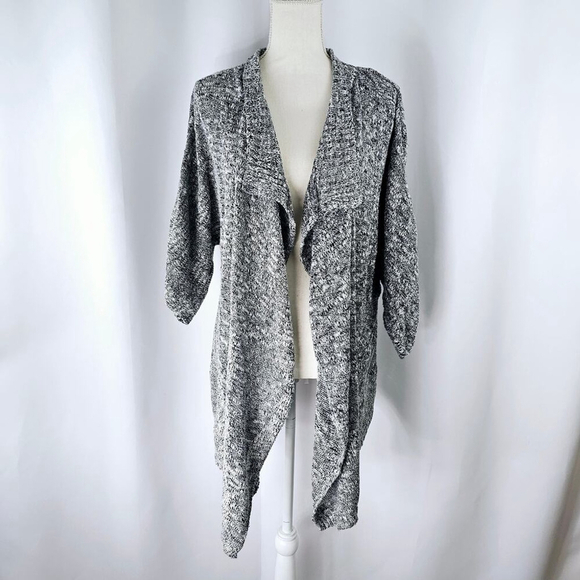 prAna Women's Grey High-Low Open Front Dolman Sleeve Flowy Cardigan Size Small - Picture 1 of 12